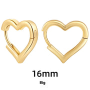 Women's Simple Hollow Five-pointed Star Heart Earrings – Gifts for Her — 2