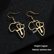 Fashion Hot Sale Cross Africa Map Earrings – Stylish Gifts — 5