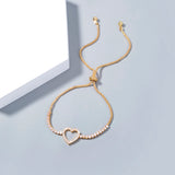 Gold Heart Brass Micro-Set Zircon Pendant – Jewelry Gift Ideas — 4