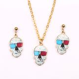 Fashion Oil Dripping Skull Necklace Suit – Jewelry Gift Ideas — 2