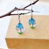 Creative Fashion Dried Flowers Tree Butterfly Earrings – Stylish Gifts — 3