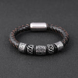 Men's Leather Woven Bracelet Leather Bracelet – Jewelry Gift Ideas — 5