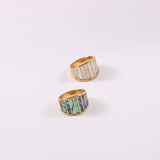 Fashion White Shell Mother Natural Abalone Shell Ring – Stylish Gifts — 1