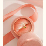Can Rotate Crystal Cherry Blossom Ring – Stylish Gifts — 3