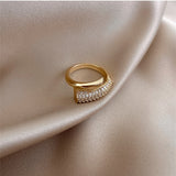 Ladies Diamond Real Gold Plated Ring – Unique Gift Ideas — 4