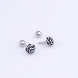 Simple Men's Earrings Round Moonlight Earbone Nail – Gifts for Him — 5