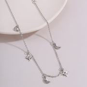Fashion Moon Star Tassel Necklace Short Women – Jewelry Gift Ideas — 7