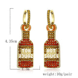 Women's Simple Wine Bottle Earrings – Gifts for Her — 4