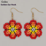 Bohemian Bead Woven Flower Fashion Earrings – Stylish Gifts — 8
