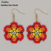 Bohemian Bead Woven Flower Fashion Earrings – Stylish Gifts — 8