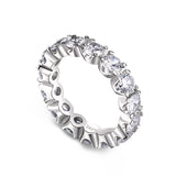 Sterling Silver Ring With Diamonds Simple Ladies – Practical Gifts — 13