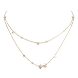 Silver Gilded Zircon Shiny Necklace – Jewelry Gift Ideas — 5
