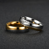 Stainless Steel Couple Ring Pair Ring Diamond – Stylish Gifts — 6