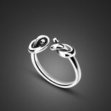 Sterling silver ring lady personality knot – Small Gift Ideas — 2