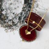 Folded Love Geometric Faceted Heart Necklace – Jewelry Gift Ideas — 1