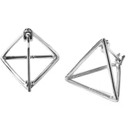 Geometric three-dimensional cutout triangle earrings – Stylish Gifts — 4