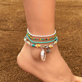 Foot Ornaments Bohemian Color Bead Starfish Shell – Stylish Gifts — 1