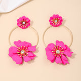 Flower Earrings Holiday Travel Ring Sweet Personality – Outdoor Gifts — 10