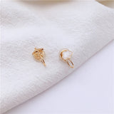 Cute Mini Stud Earrings Asymmetrical Airplane Cloud – Stylish Gifts — 4