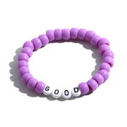 Colorful Beach Boho Ball Alphabet Bracelet – Jewelry Gift Ideas — 17