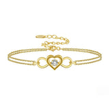 Women's Sterling Silver Double-layer Bracelet – Jewelry Gift Ideas — 2