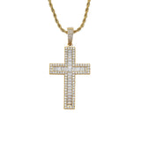 Copper Cross Faith Pendant Inlaid Zircon Necklace – Jewelry Gift Ideas — 3