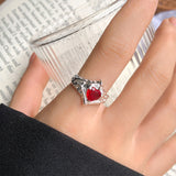 Ruby High-grade Temperament Ring Female Niche – Stylish Gifts — 17
