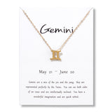 Twelve Constellation Necklace Pendant Female – Jewelry Gift Ideas — 11
