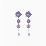 Flower Earrings Vintage Purple Non-piercing Ear Clip – Surprise Gifts — 13