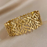 Creative Trend Wide Version Hollow Leaves Couples – Jewelry Gift Ideas — 6