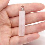 Natural Stone Semi-Precious Cylindrical Pendant – Jewelry Gift Ideas — 3