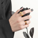 Personality Shaped Fashion Simple Titanium Steel 18k – Stylish Gifts — 3