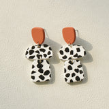 Ladies Fashion Clay Textured Acrylic Earrings – Stylish Gifts — 12