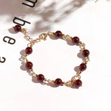 Bardo Wine Red Garnet Bracelet For Women – Jewelry Gift Ideas — 7