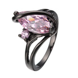 Black Gold S Shaped Zircon High End Diamond Ring – Gifts for Him — 5