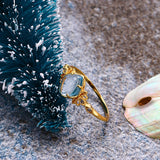 Vintage Diamond Ring Natural Topaz – Practical Gifts — 4