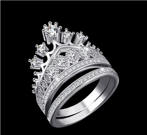 Crown Ring Women's Two-piece Ring – Gifts for Her — 2