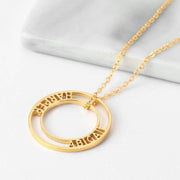 Personalized Round Hollow Name Pendant Christmas – Jewelry Gift Ideas — 4