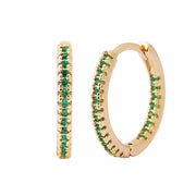 Circle Female Earrings Ear Clip Multicolor Zircon – Gifts for Her — 14