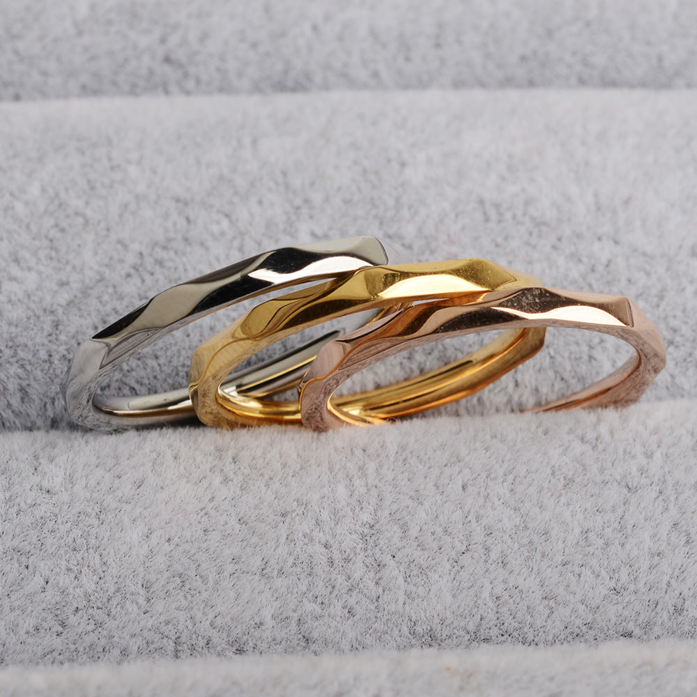 Ring Rose Gold Engraved Ladies Knuckle Ring – Gift Ideas — 1