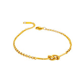 Women's Simple Knot Titanium Steel Bracelet – Jewelry Gift Ideas — 4