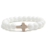 Blue Turquoise Cross Bracelet – Jewelry Gift Ideas — 12