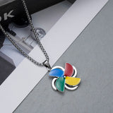 Fashion Color Rotating Windmill Necklace – Jewelry Gift Ideas — 5