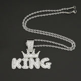 Mens Fashion Alloy Necklace With Diamond Pendant – Jewelry Gift Ideas — 5