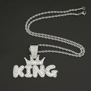 Mens Fashion Alloy Necklace With Diamond Pendant – Jewelry Gift Ideas — 5