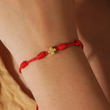 Knotted Copper Cross Bracelet Hand-woven – Jewelry Gift Ideas — 1