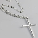 Cross Pendant New Simple Necklace Titanium Steel – Jewelry Gift Ideas — 3