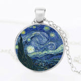 The Kiss Starry Night Sunflower Glass Necklace – Jewelry Gift Ideas — 12
