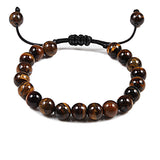 Personalized Volcanic Stone Tiger Eye Chain – Jewelry Gift Ideas — 5