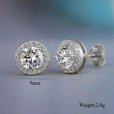 Brass Zircon Stud Earrings Crystal Rhinestone – Jewelry Gift Ideas — 5